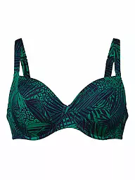 ANITA | Damen Bikinioberteil Green Shades | Bleu foncé