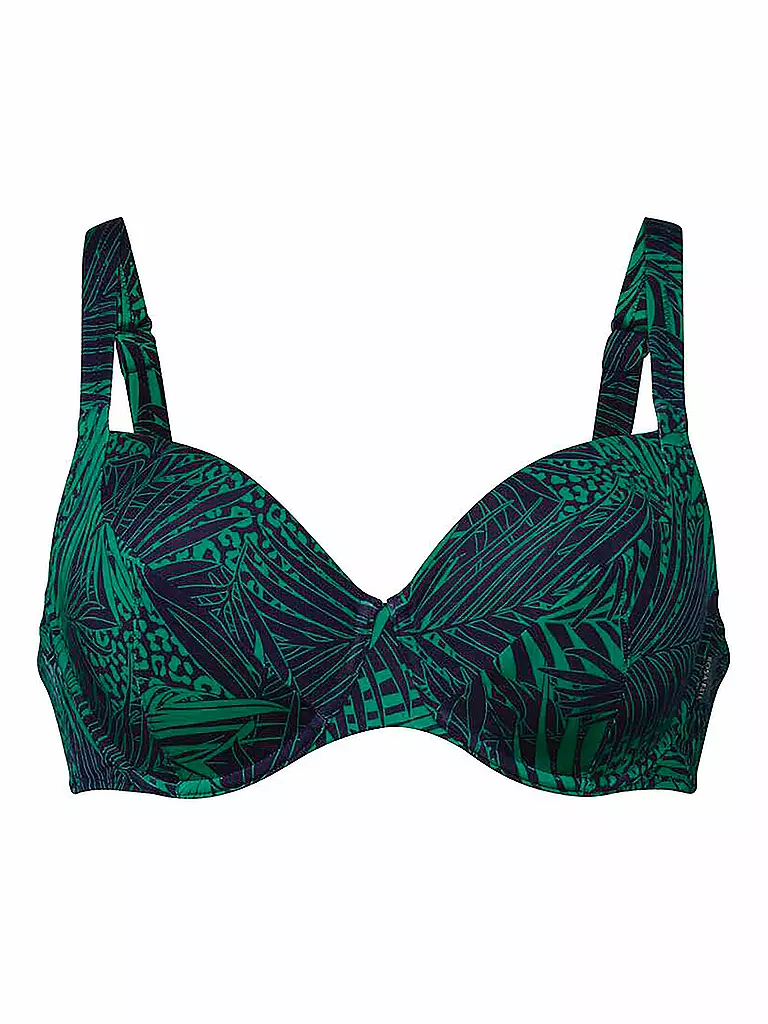 ANITA | Damen Bikinioberteil Green Shades | Bleu foncé