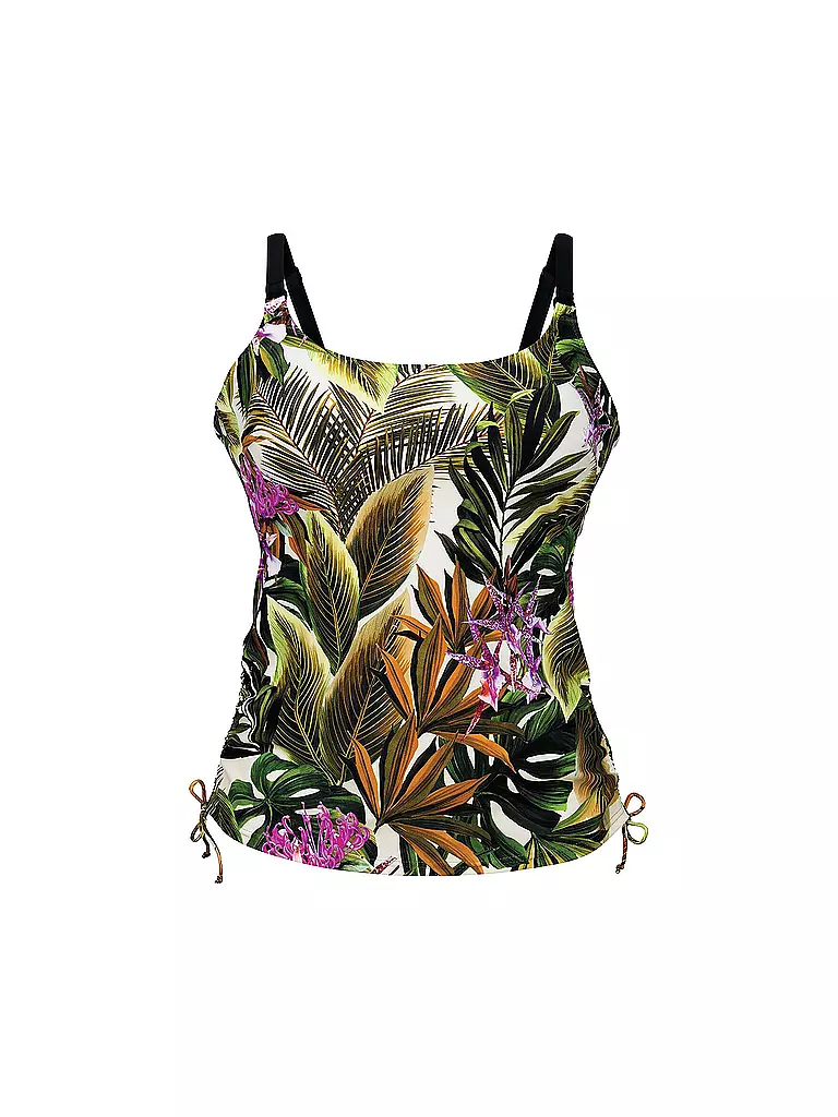 ANITA | Damen Tankinioberteil Yara Green Tropics | Olive