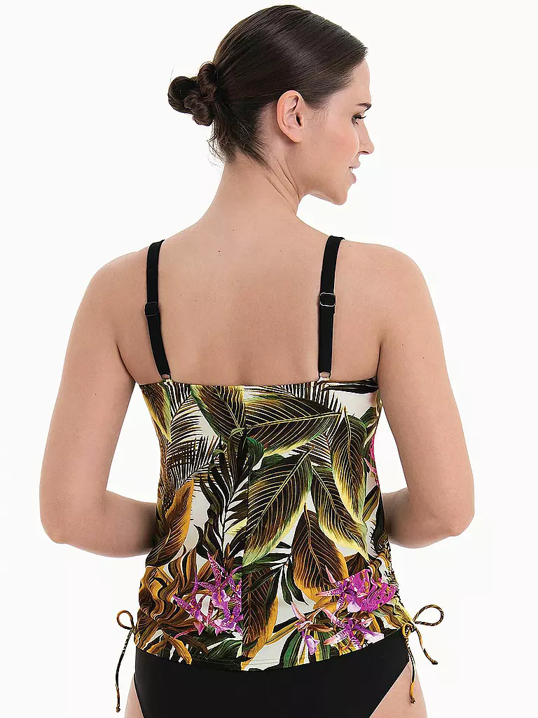 ANITA | Damen Tankinioberteil Yara Green Tropics | Olive