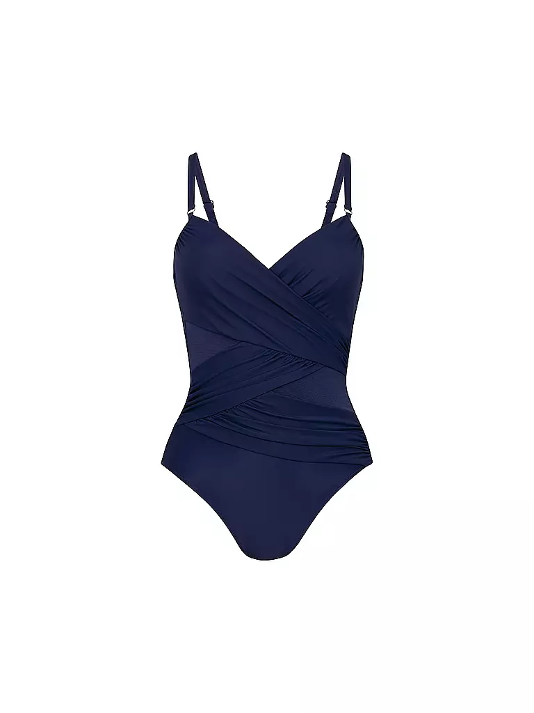 ANITA | Maillot de bain femme Floral Illusion | Bleu foncé