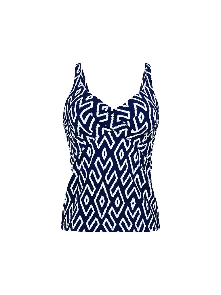ANITA | Tankini Femme Tribal Monotones | Bleu foncé