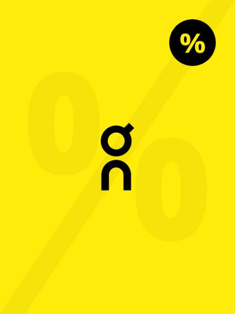 Fond jaune avec une ligne diagonale, de grands symboles "0 %" estompés et un symbole noir plus petit composé des lettres "o" et "n". Un cercle noir avec un "%" blanc dans le coin supérieur droit.