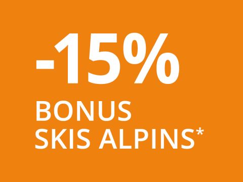 -15% BONUS SKIS ALPIN*