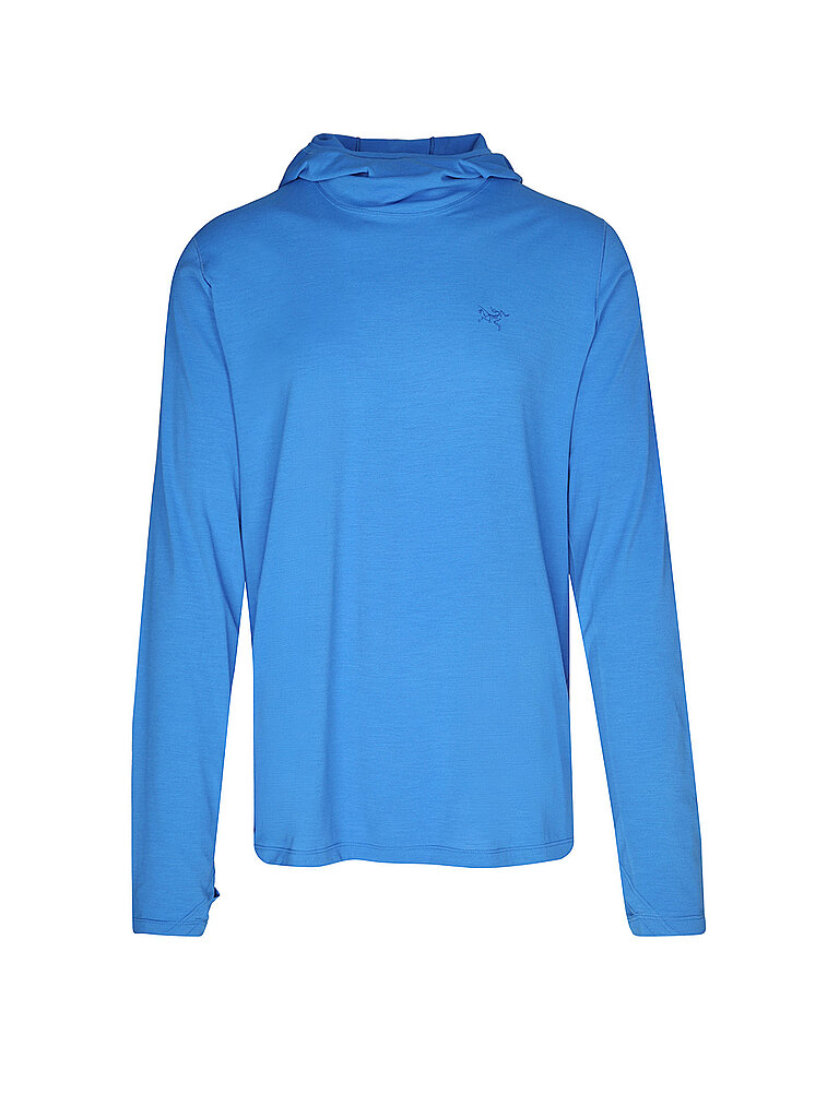 Arcteryx T-shirt de sport à capuche Cormac UV50 bleu L