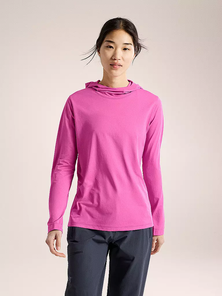 ARCTERYX | Hoodie de sport pour femme Taema | Rose vif