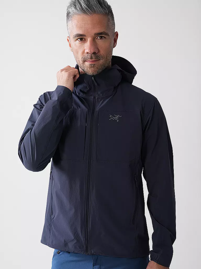 ARCTERYX | Veste softshell Gamma LW à capuche pour homme | Noir