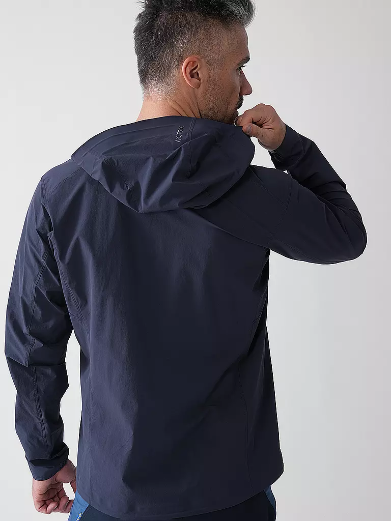ARCTERYX | Veste softshell Gamma LW à capuche pour homme | Noir