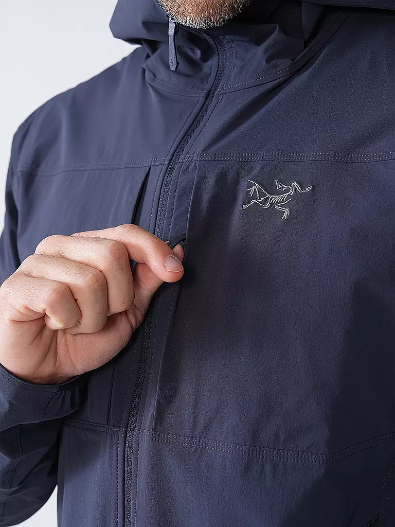 ARCTERYX | Veste softshell Gamma LW à capuche pour homme | Noir