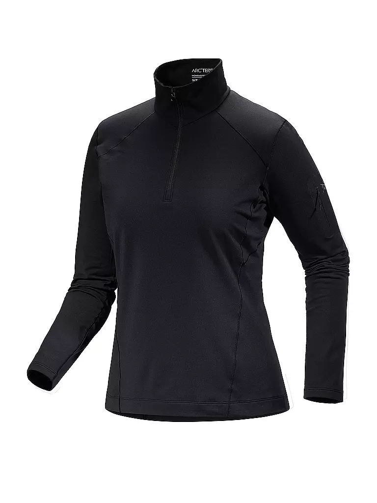 ARCTERYX | Zipshirt fonctionnel Rho pour femmes | Noir