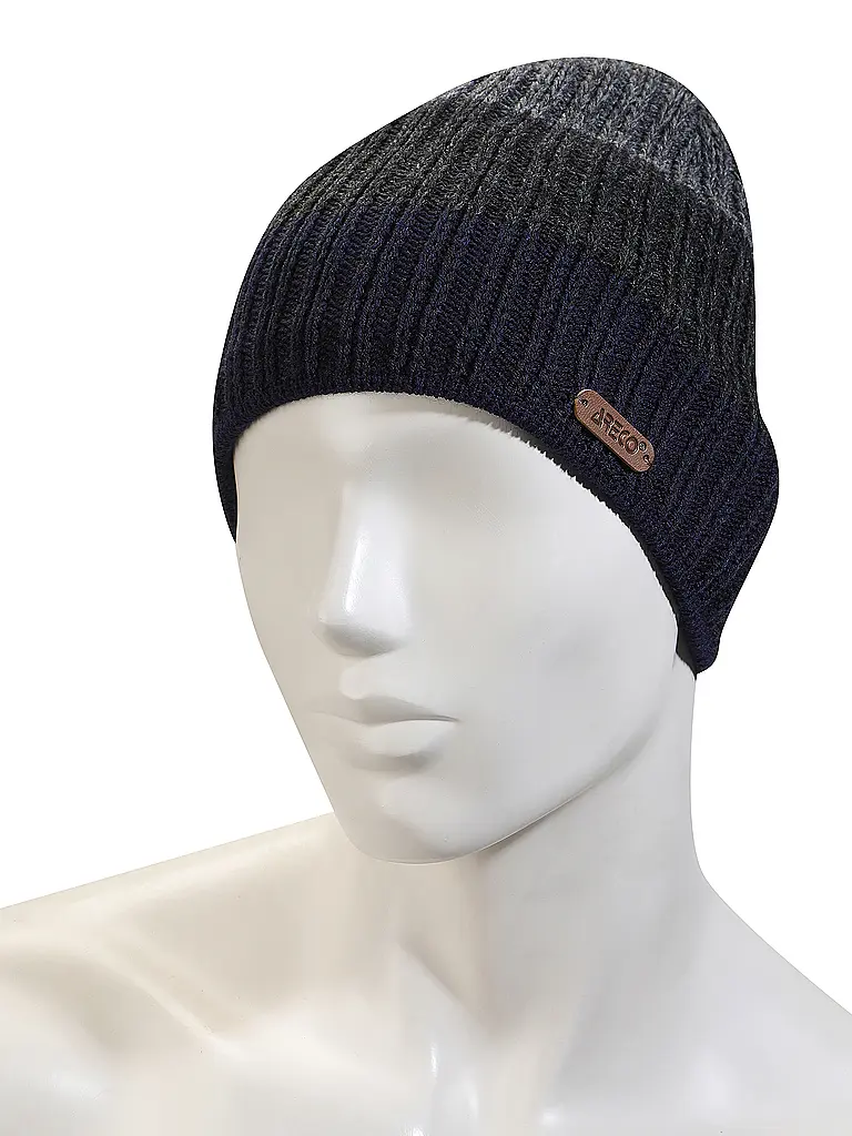 ARECO | Bonnet chiné | Bleu foncé