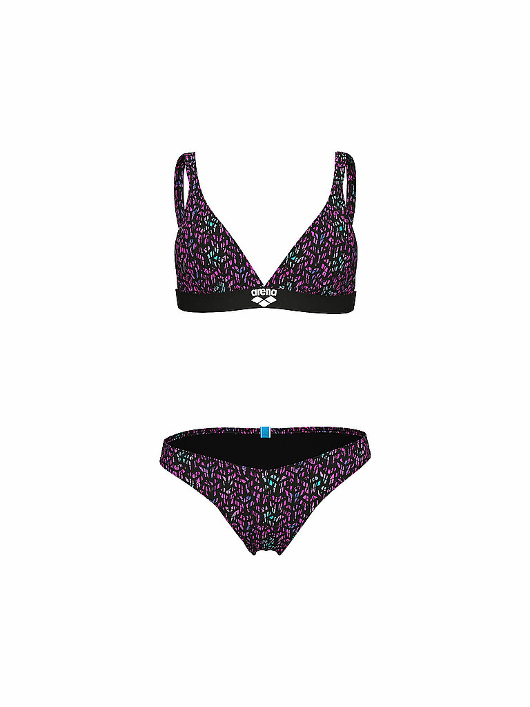 Damen Bikini Monogram Elastic multicolore XS