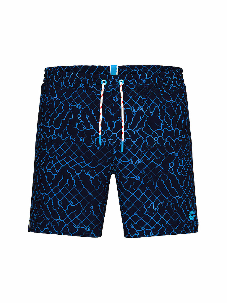 Short de bain Beach Boxer Allover bleu marine S