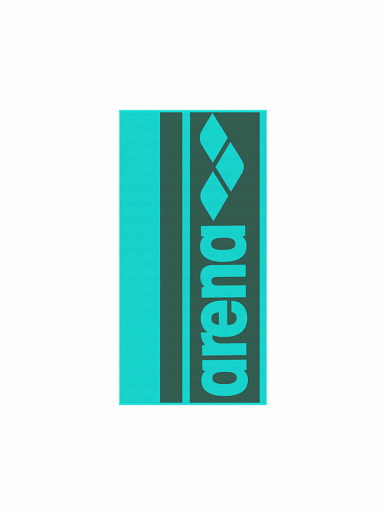 Badetuch Logotype Jacquard turquoise