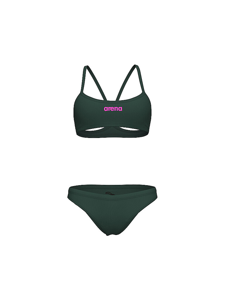 Damen Bikini Bandeau Solid olive 34
