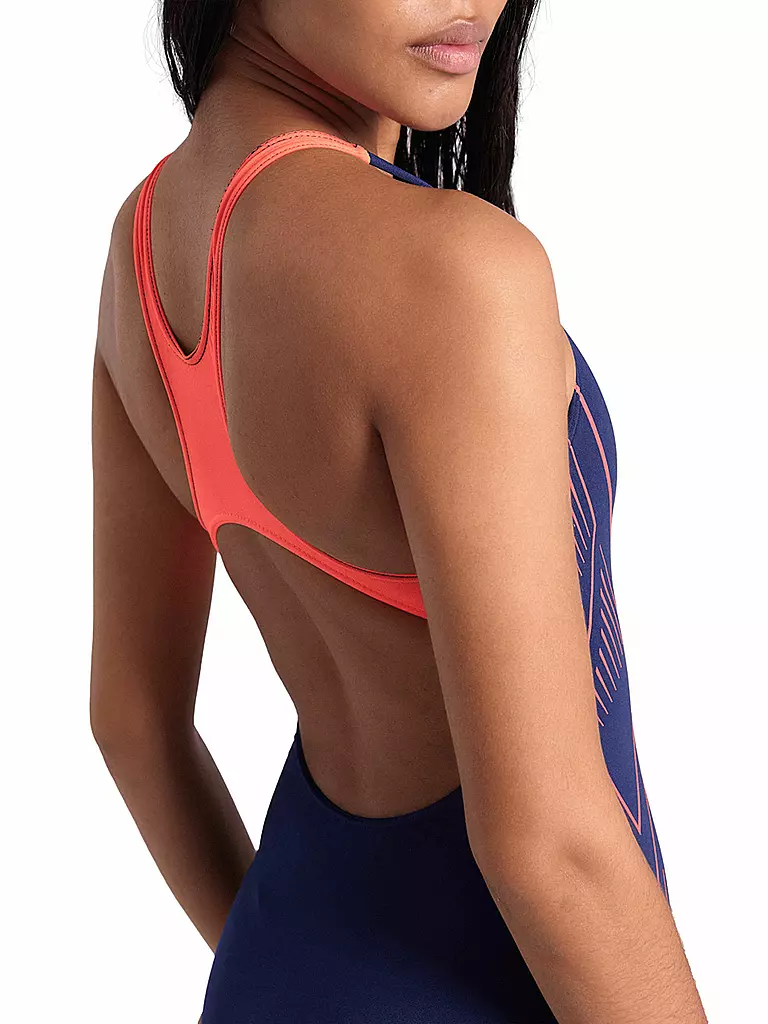 ARENA | Damen Badeanzug Reflecting | Bleu foncé