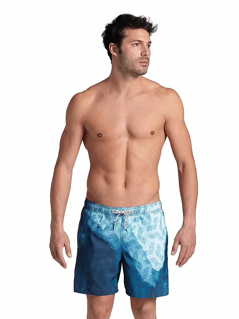 ARENA | Herren Badeshort Beach Boxer Placed | Multicolore