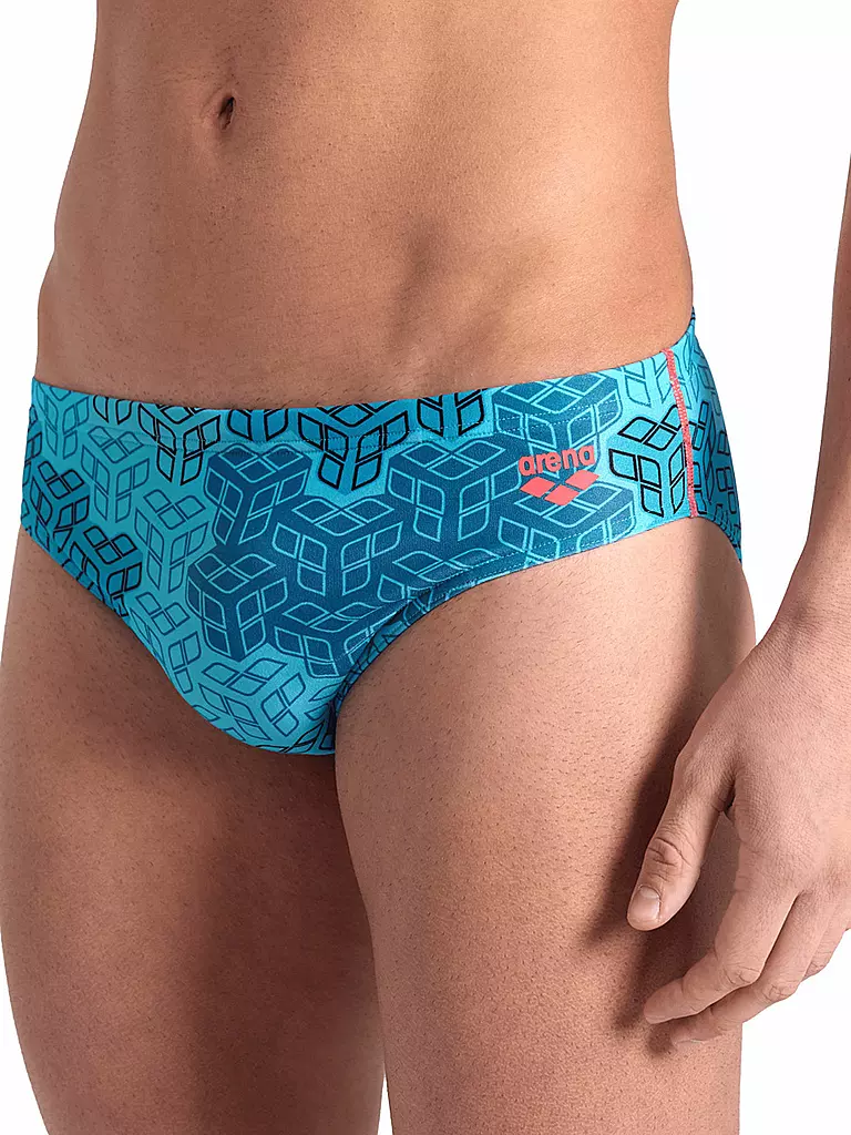 ARENA | Herren Badeslip Camo Kikko | Bleu foncé