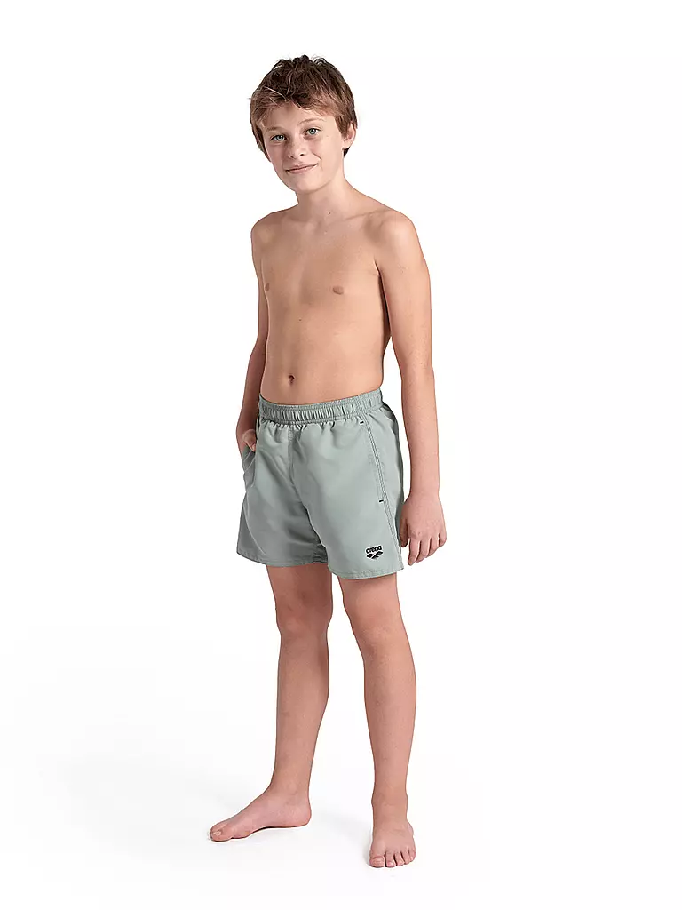 ARENA | Jungen Badeshort Boxer Solid | Vert clair
