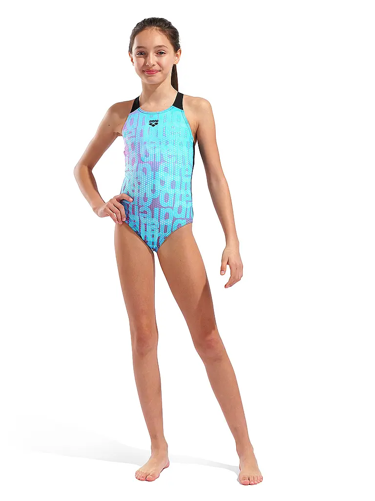 ARENA | Maillot de bain fille multicolore | Turquoise