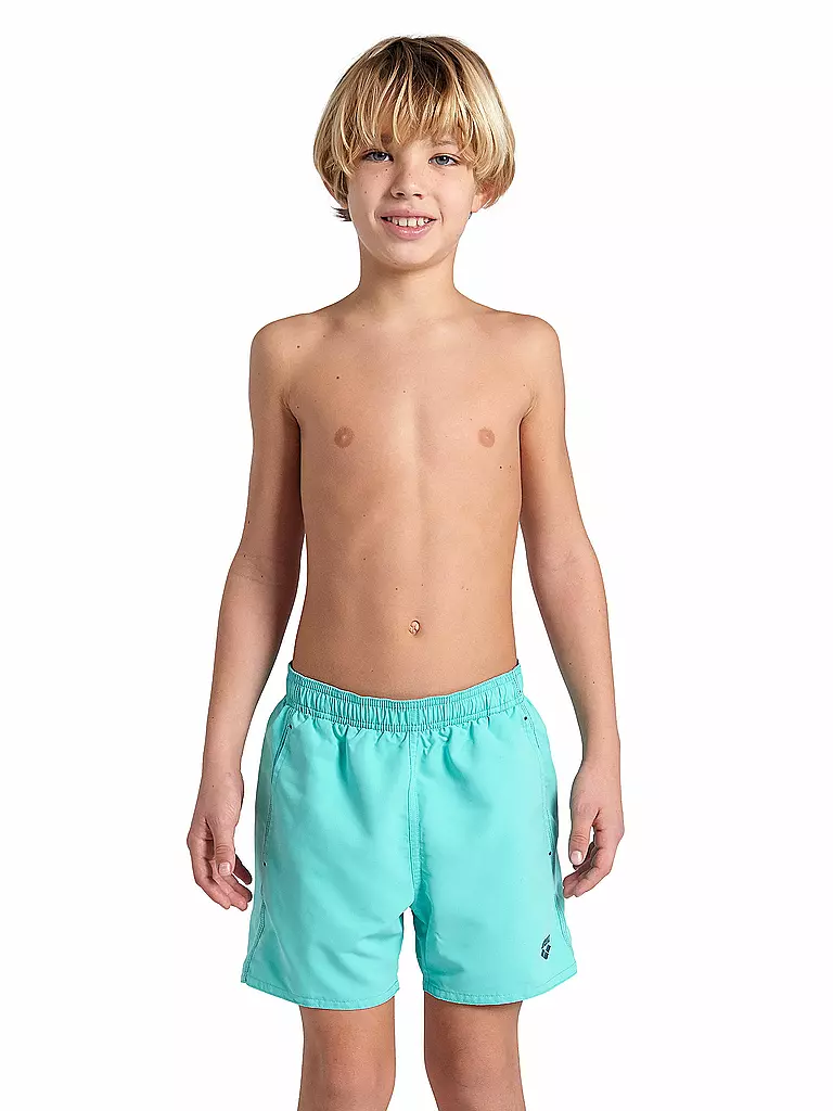 ARENA | Short de bain boxer uni pour garçon | Turquoise
