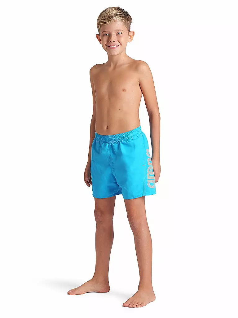 ARENA | Short de bain boxer uni pour garçon | Turquoise