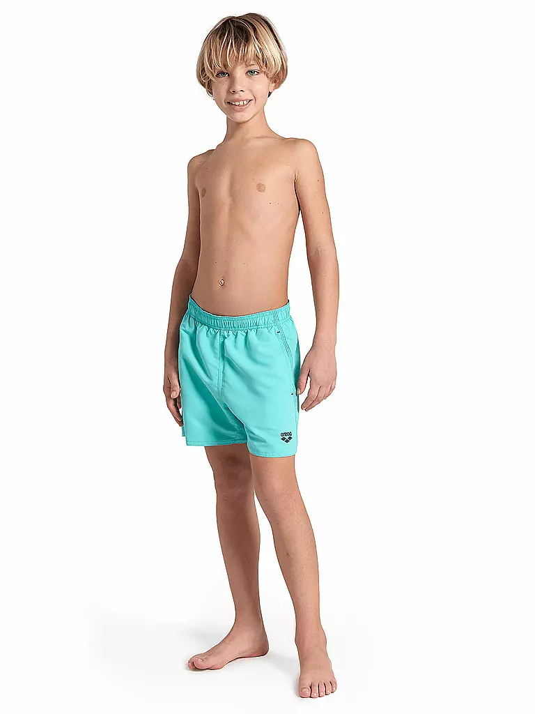 ARENA | Short de bain boxer uni pour garçon | Turquoise