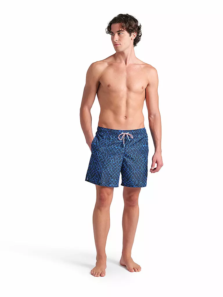 ARENA | Short de bain homme Beach Boxer Allover | Bleu foncé