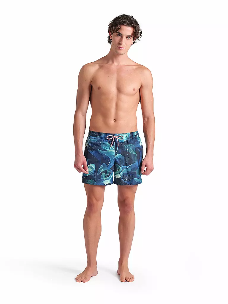 ARENA | Short de bain homme Water Print Allover Multiprints | Bleu foncé