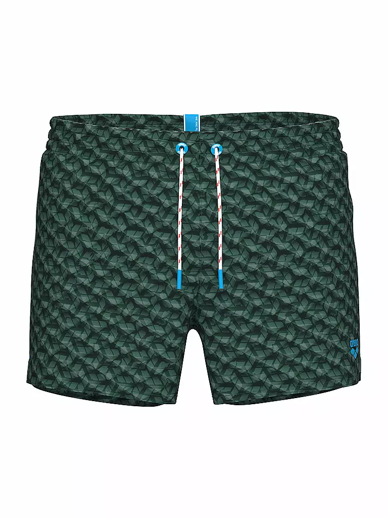 ARENA | Short de bain homme Water Prints | Vert foncé