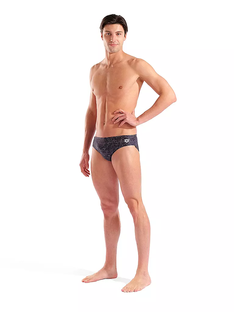 ARENA | Slip de bain côtelé pour hommes | Noir