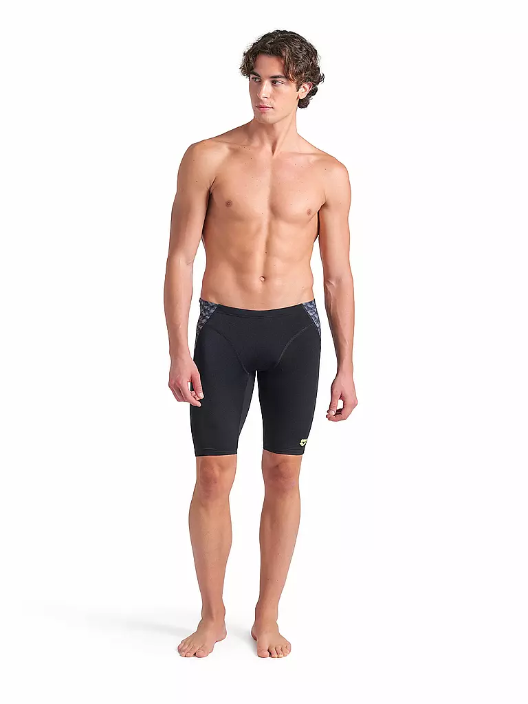 ARENA | Slip de bain homme à jambes Monogram | Noir