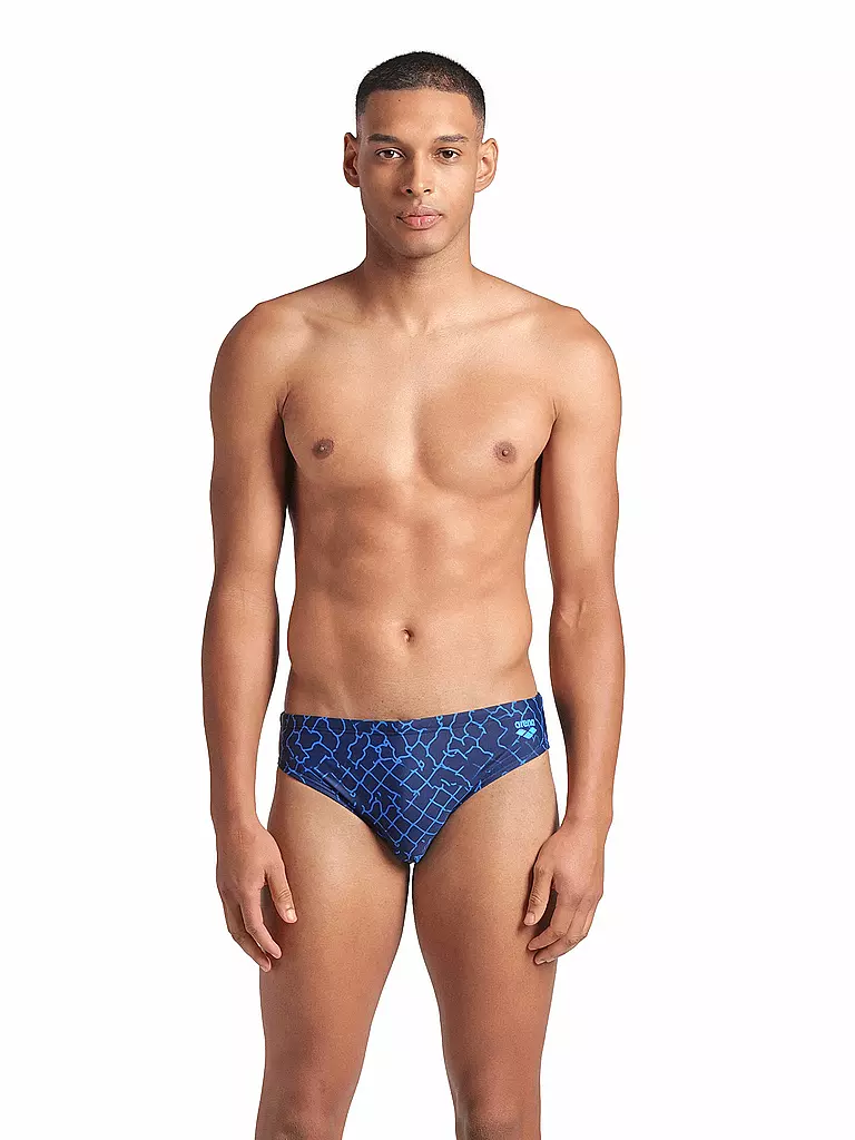 ARENA | Slip de bain homme Allover | Bleu foncé
