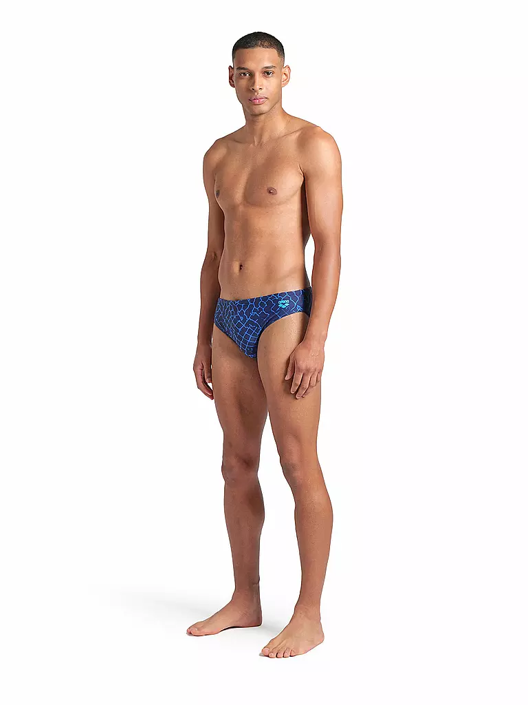 ARENA | Slip de bain homme Allover | Bleu foncé