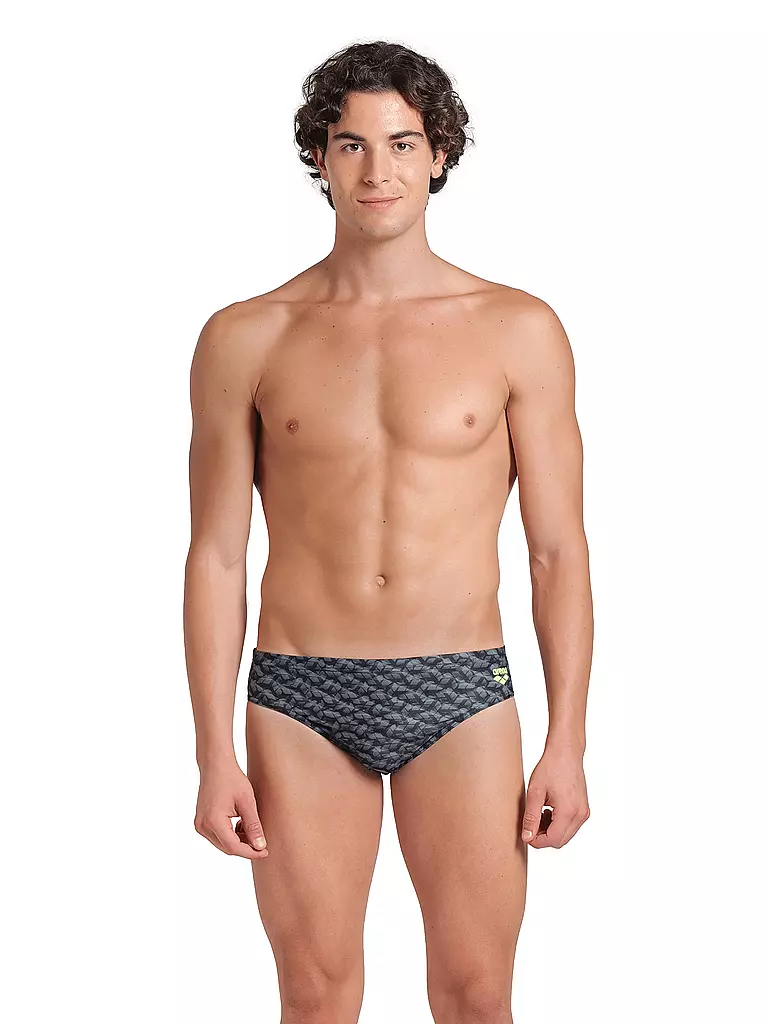 ARENA | Slip de bain Monogram pour hommes | Vert foncé