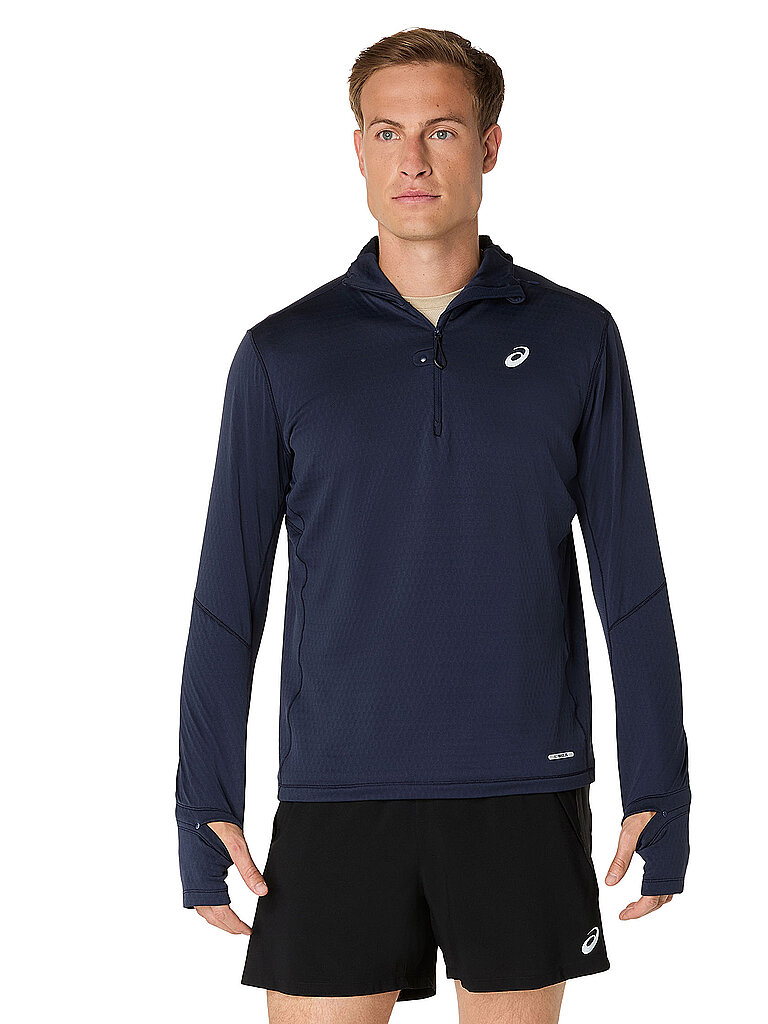 Sweat à capuche de course Road Winter bleu marine S