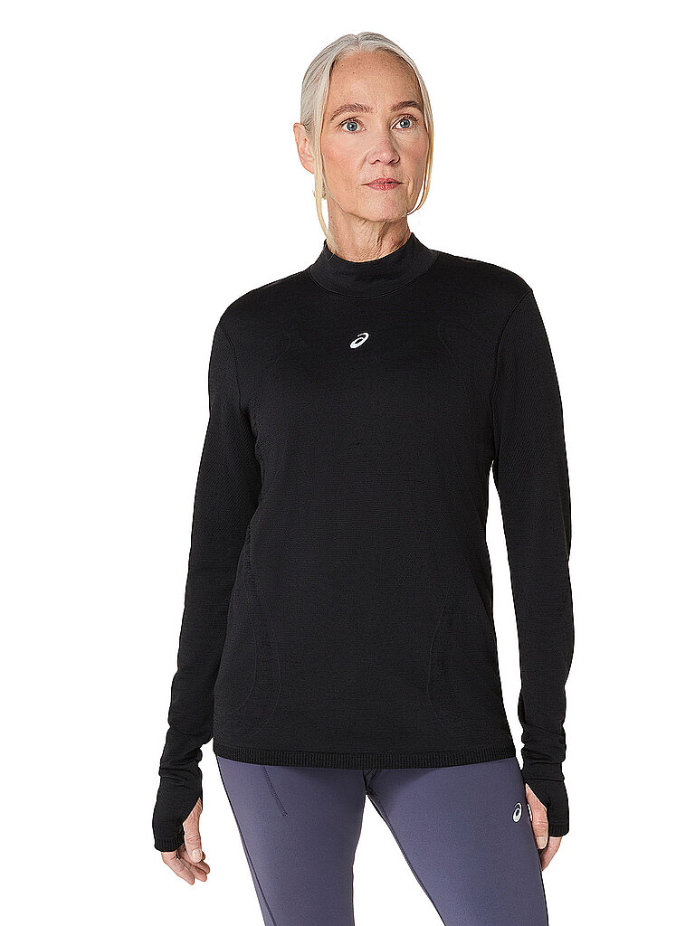 T-shirt de courses Road Winter Seamless noir XS