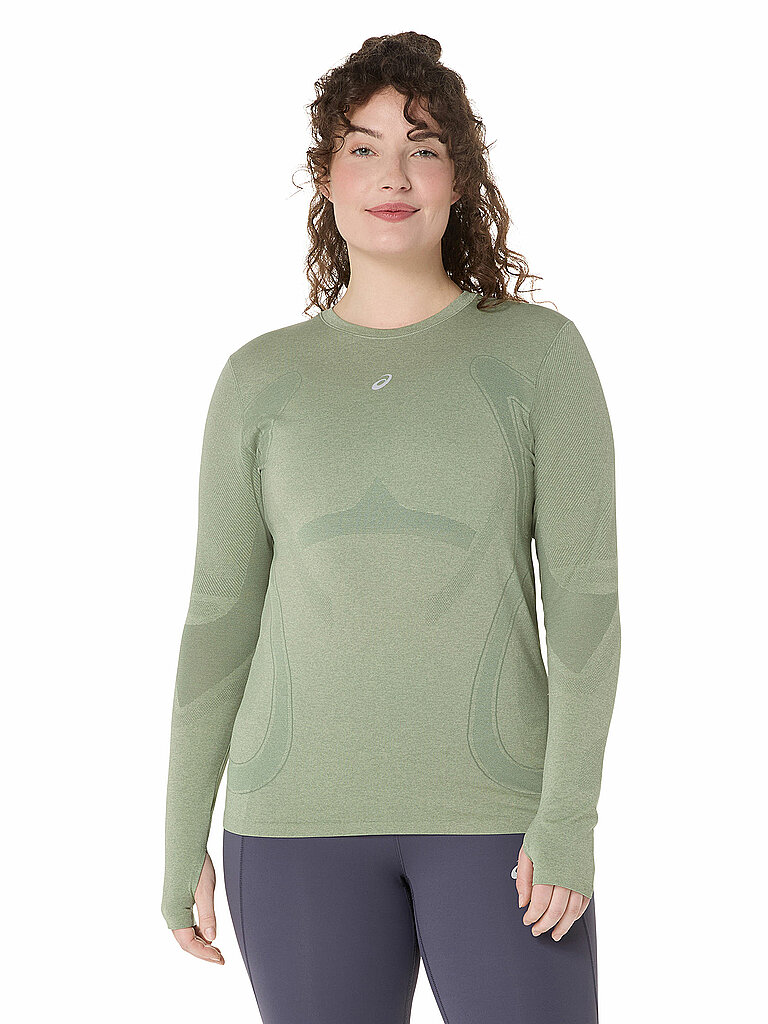 T-shirt de course sans coutures Roads olive M