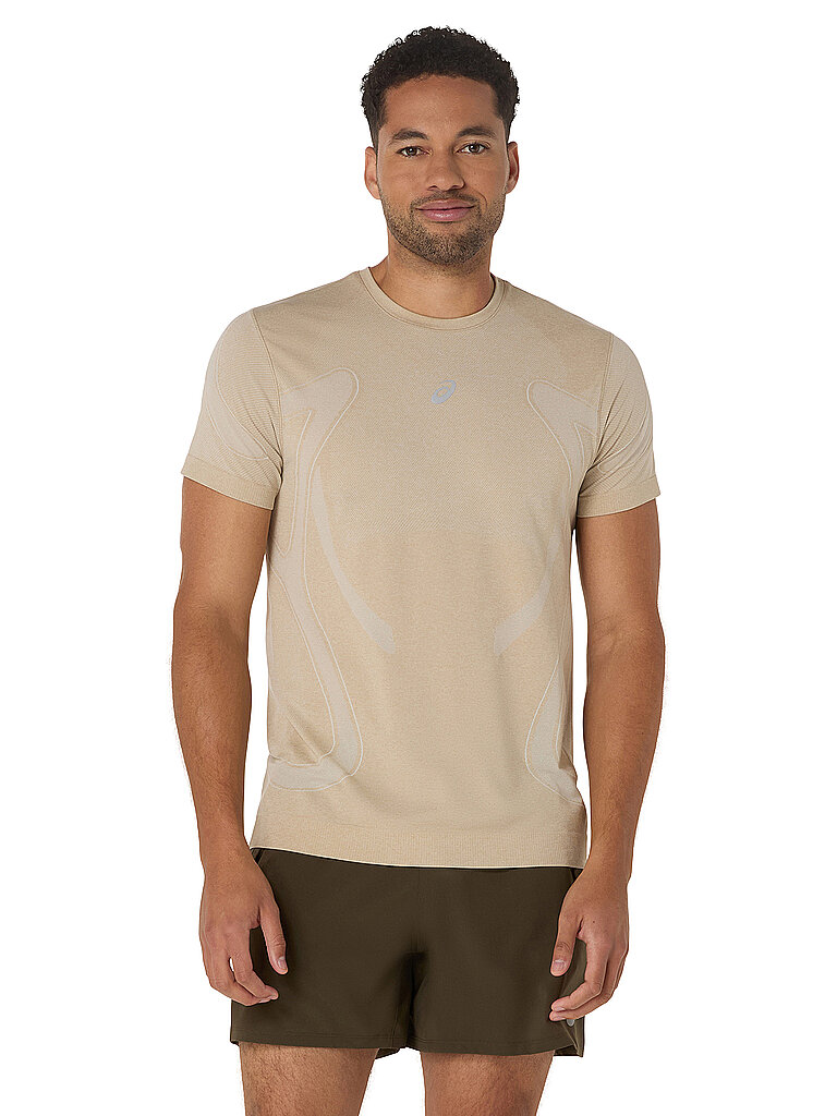 T-shirt de running sans coutures Road beige XL