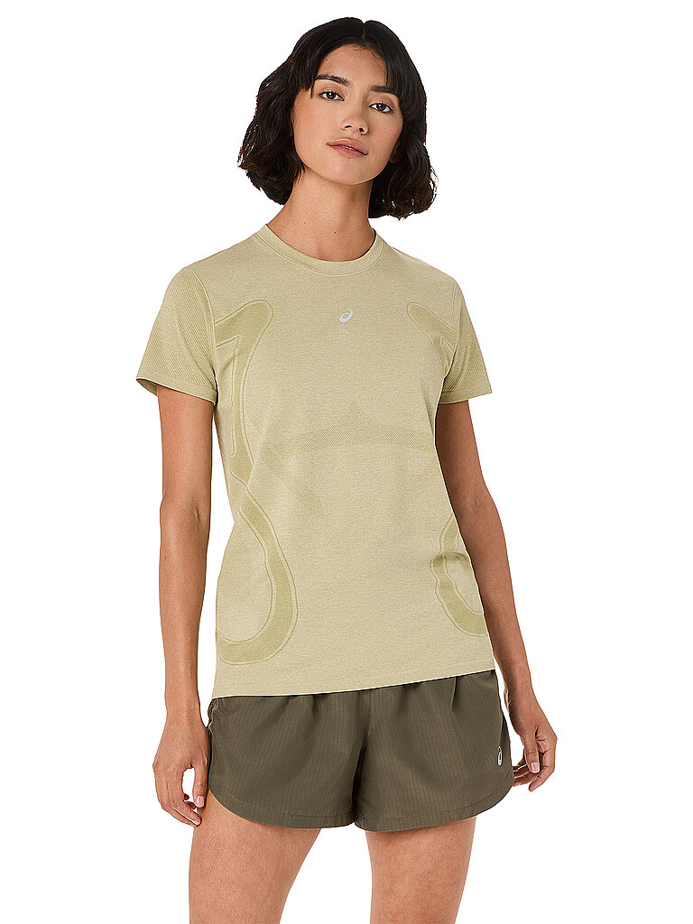 T-shirt de running sans coutures Roads beige XS