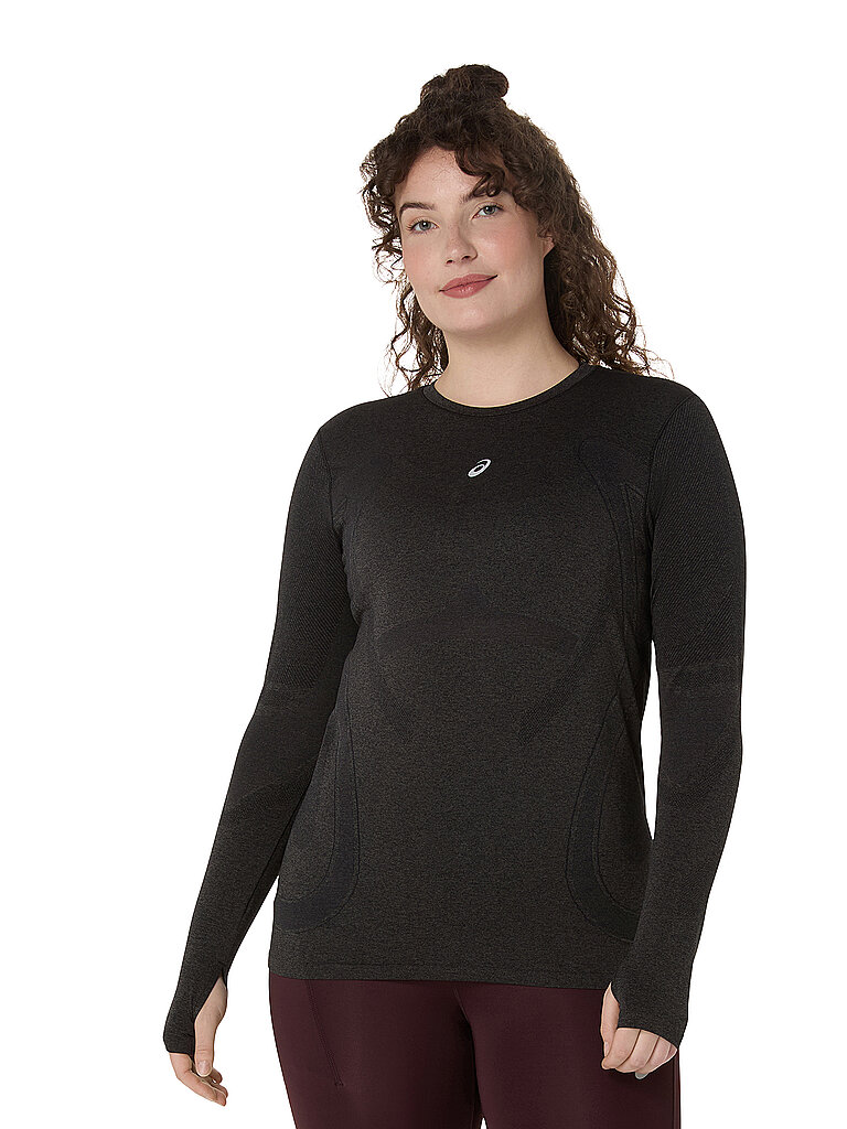 T-shirt de course sans coutures Roads noir M