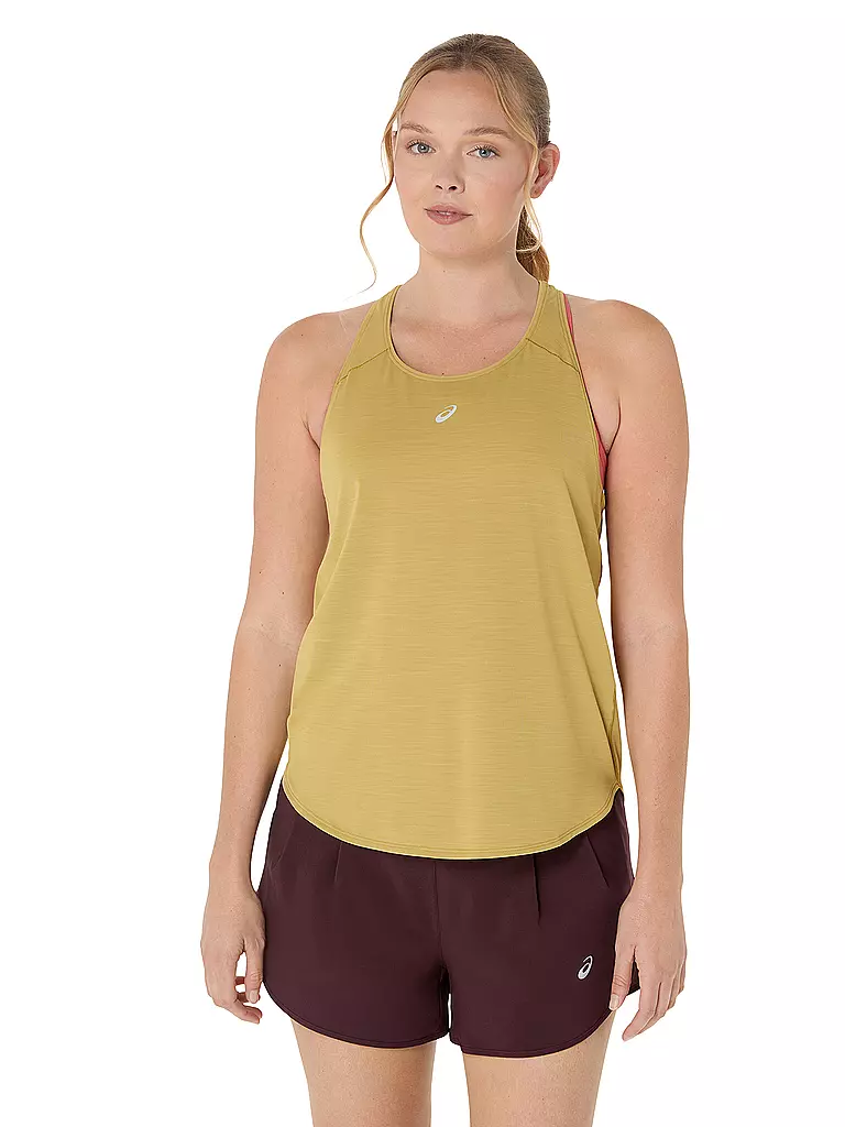 ASICS | Débardeur de course Road pour femmes | Moutarde