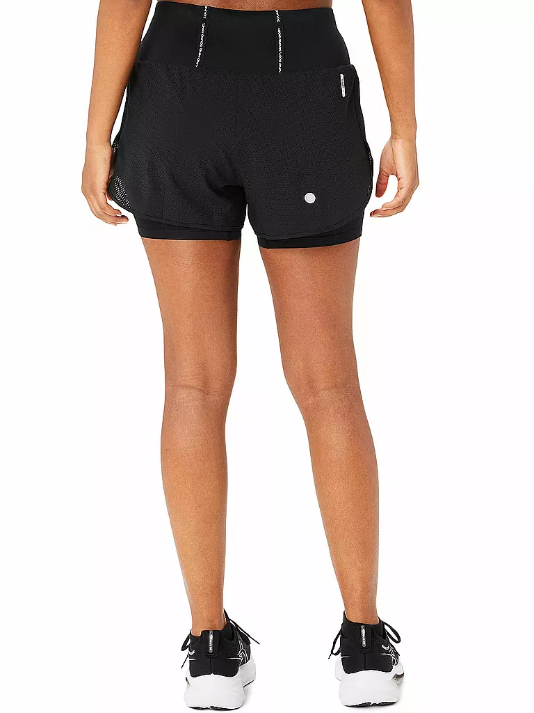 ASICS | Damen 2in1 Laufshort Road 3.5IN | Noir
