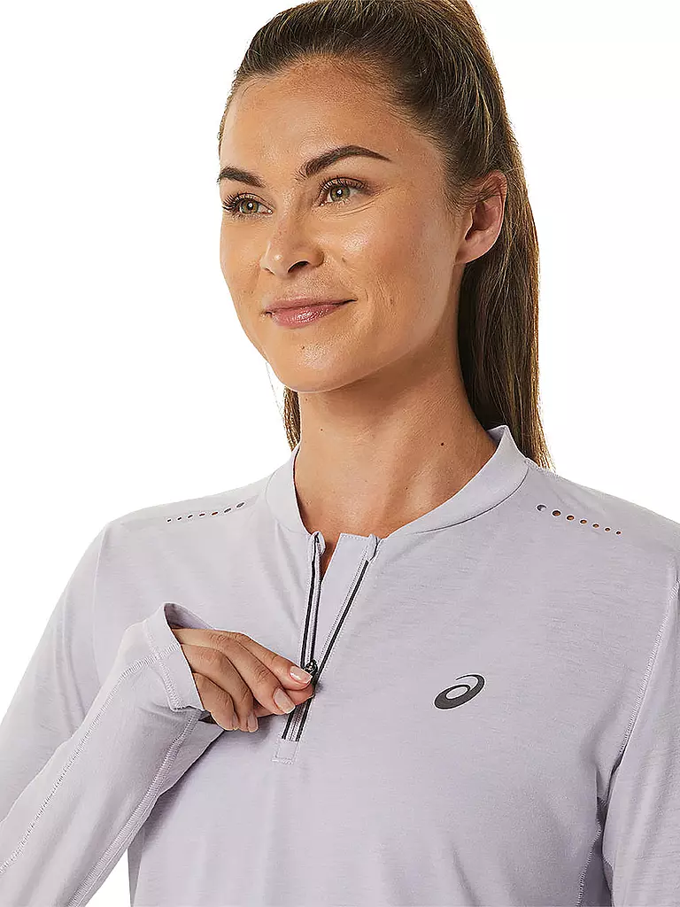 ASICS | Damen Laufshirt METARUN™ 1/2 Zip LS | Lilas