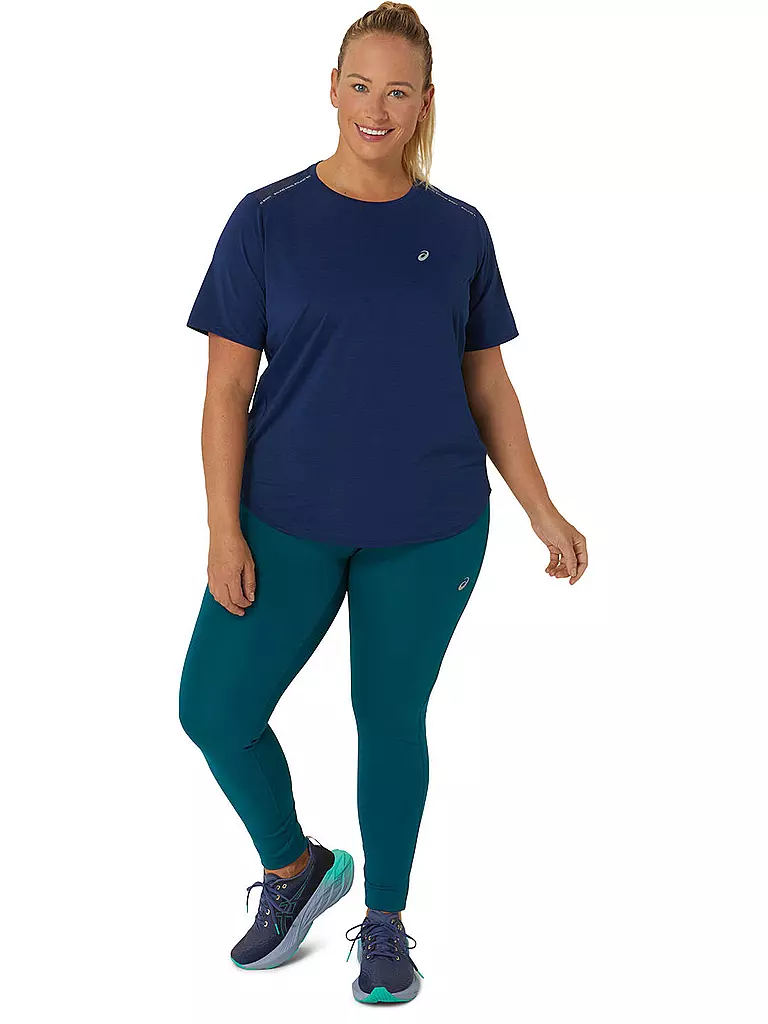 ASICS | Damen Laufshirt Road SS Top | Bleu foncé