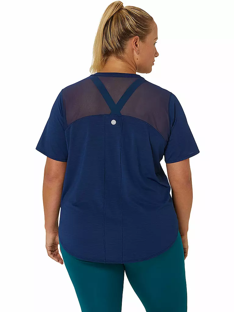 ASICS | Damen Laufshirt Road SS Top | Bleu foncé