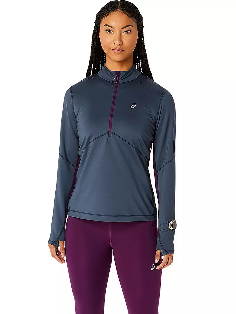 ASICS | Damen Laufshirt Winter Run 1/2 Zip | Lilas