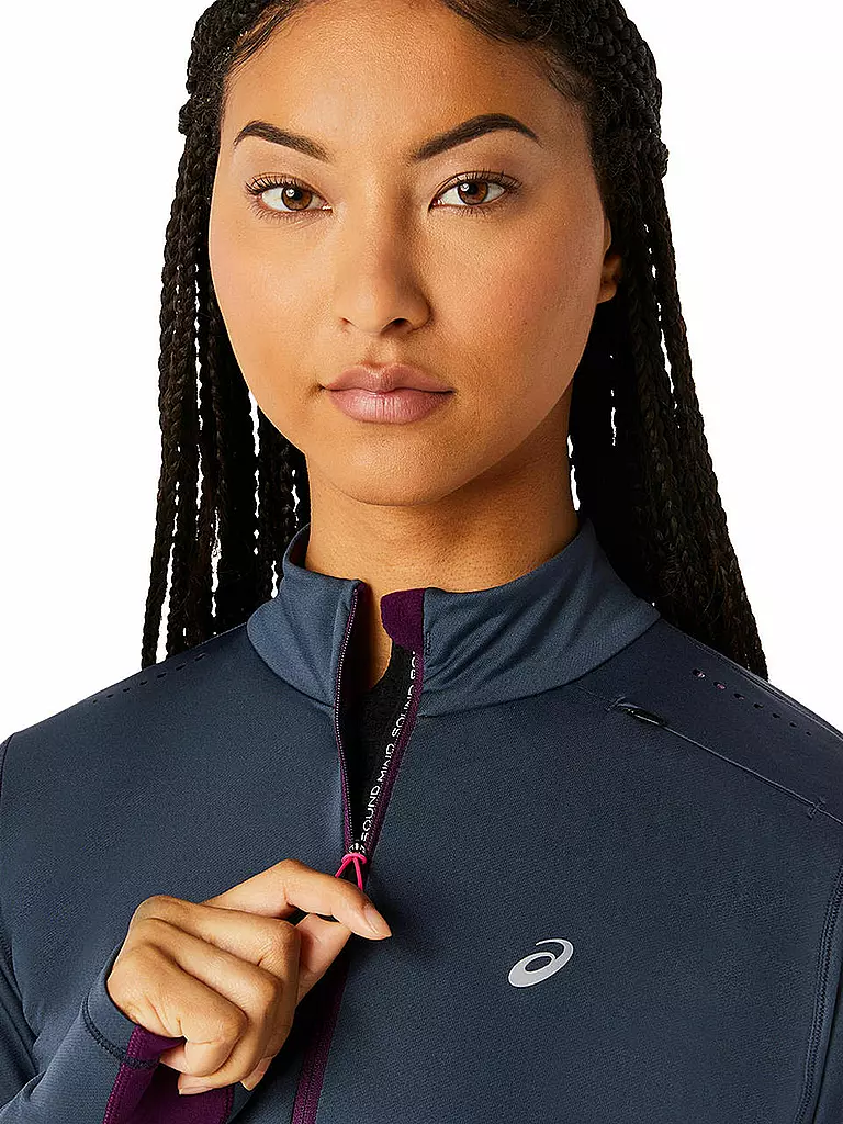 ASICS | Damen Laufshirt Winter Run 1/2 Zip | Lilas