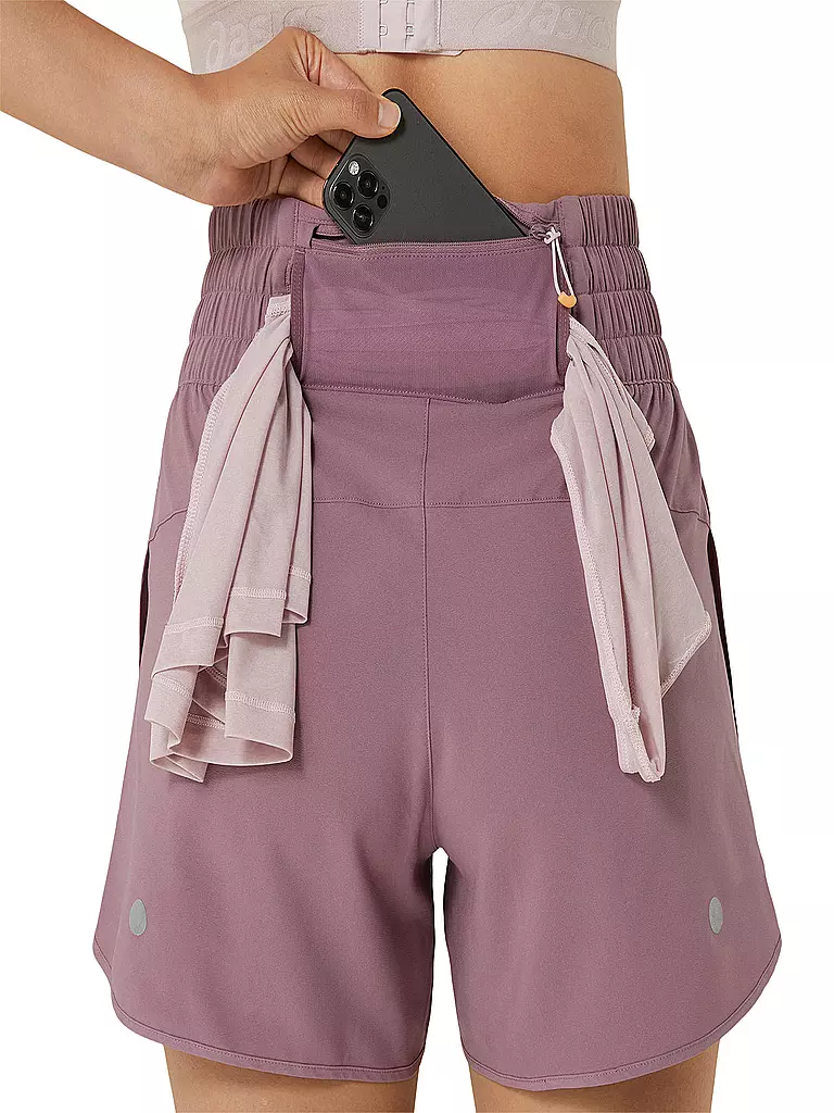 ASICS | Damen Laufshort Nagino 4in  | Rose