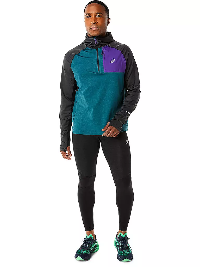 ASICS | Herren Laufhoodie Winter Run LS | Pétrole